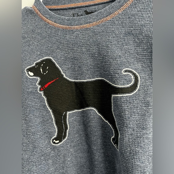 Other - The Black Dog Tavern Marthas Vineyard Boys Blue  Waffle Thermal‎ Shirt  Size L